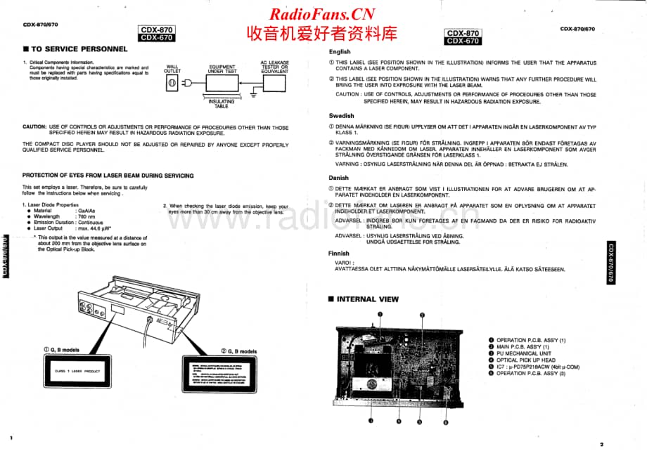 Yamaha-CDX-670-Service-Manual电路原理图.pdf_第2页