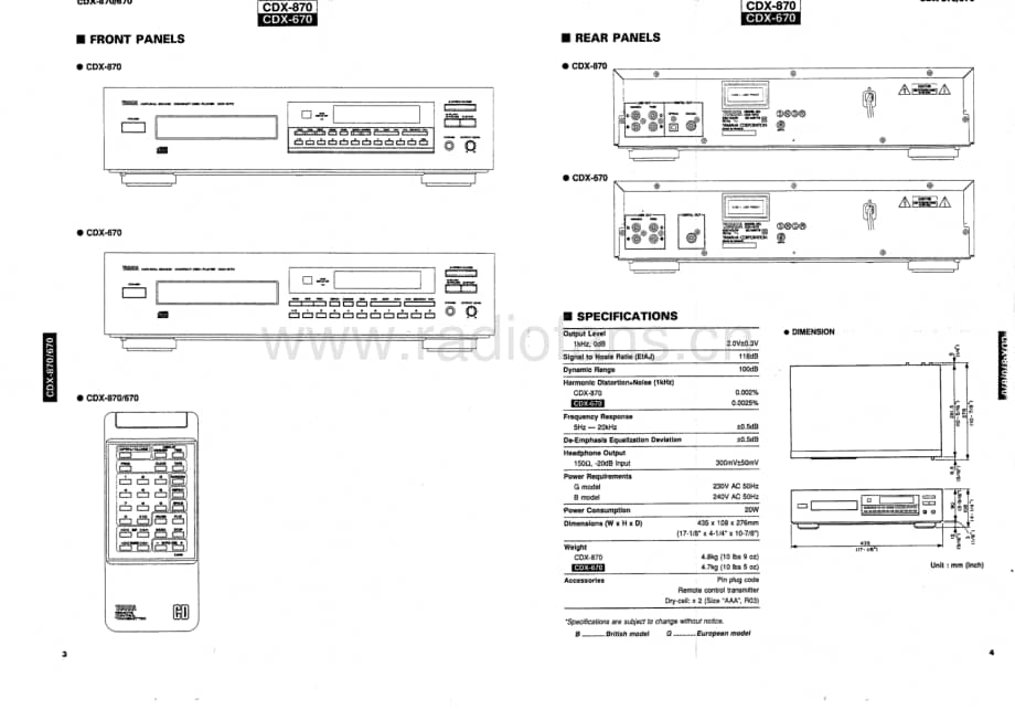 Yamaha-CDX-670-Service-Manual电路原理图.pdf_第3页