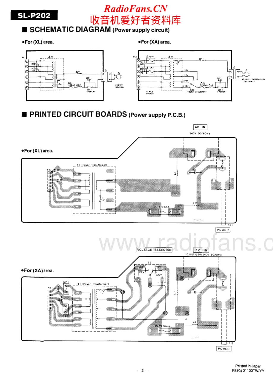 Technics-SLP-202-Service-Manual电路原理图.pdf_第2页