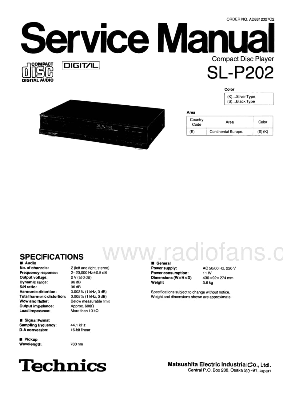 Technics-SLP-202-Service-Manual电路原理图.pdf_第3页