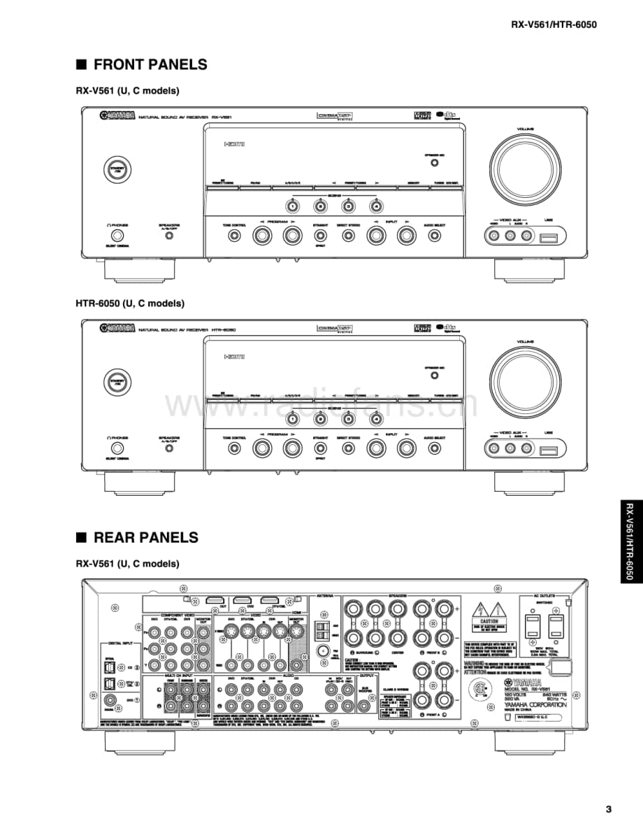 Yamaha-HTR-6050-Service-Manual电路原理图.pdf_第3页