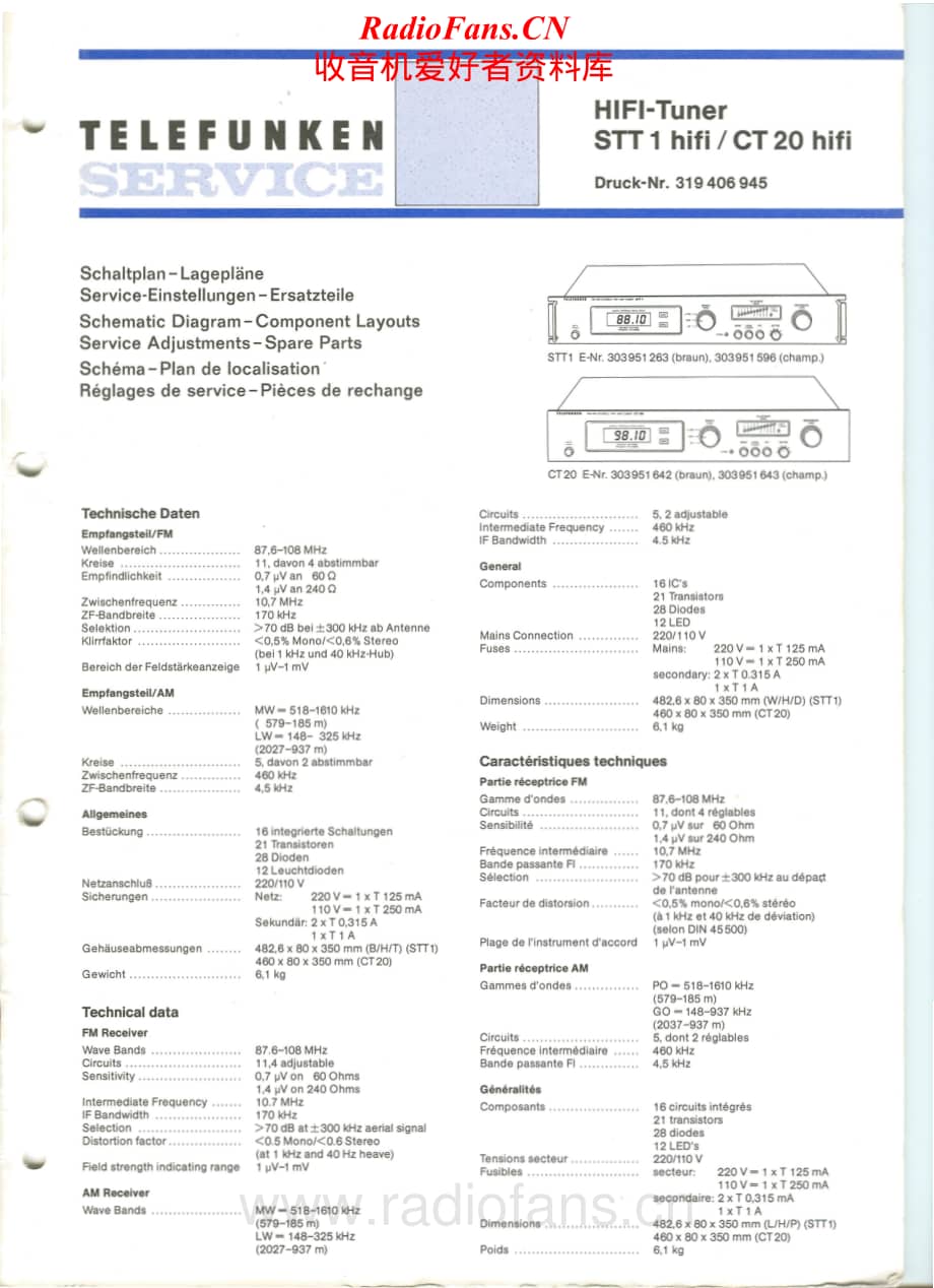 Telefunken-STT1-Service-Manual电路原理图.pdf_第1页