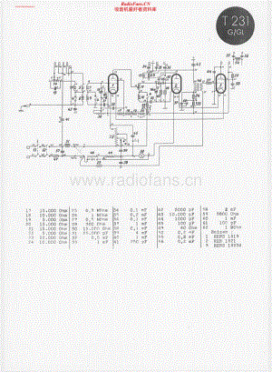 Telefunken-231-GL-Schematic电路原理图.pdf
