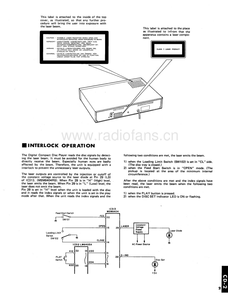 Yamaha-CD-2-Service-Manual电路原理图.pdf_第3页