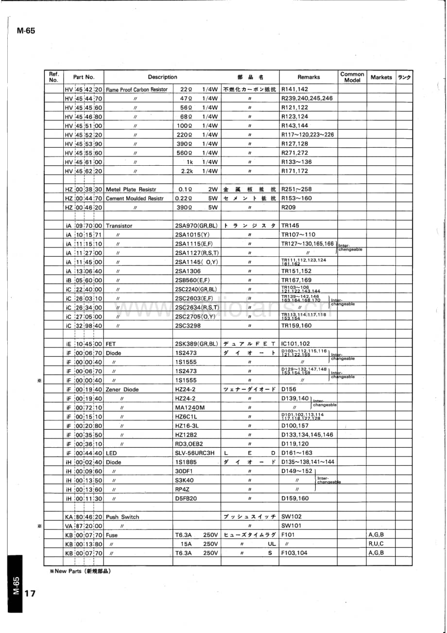 Yamaha-M-65-Service-Manual电路原理图.pdf_第3页