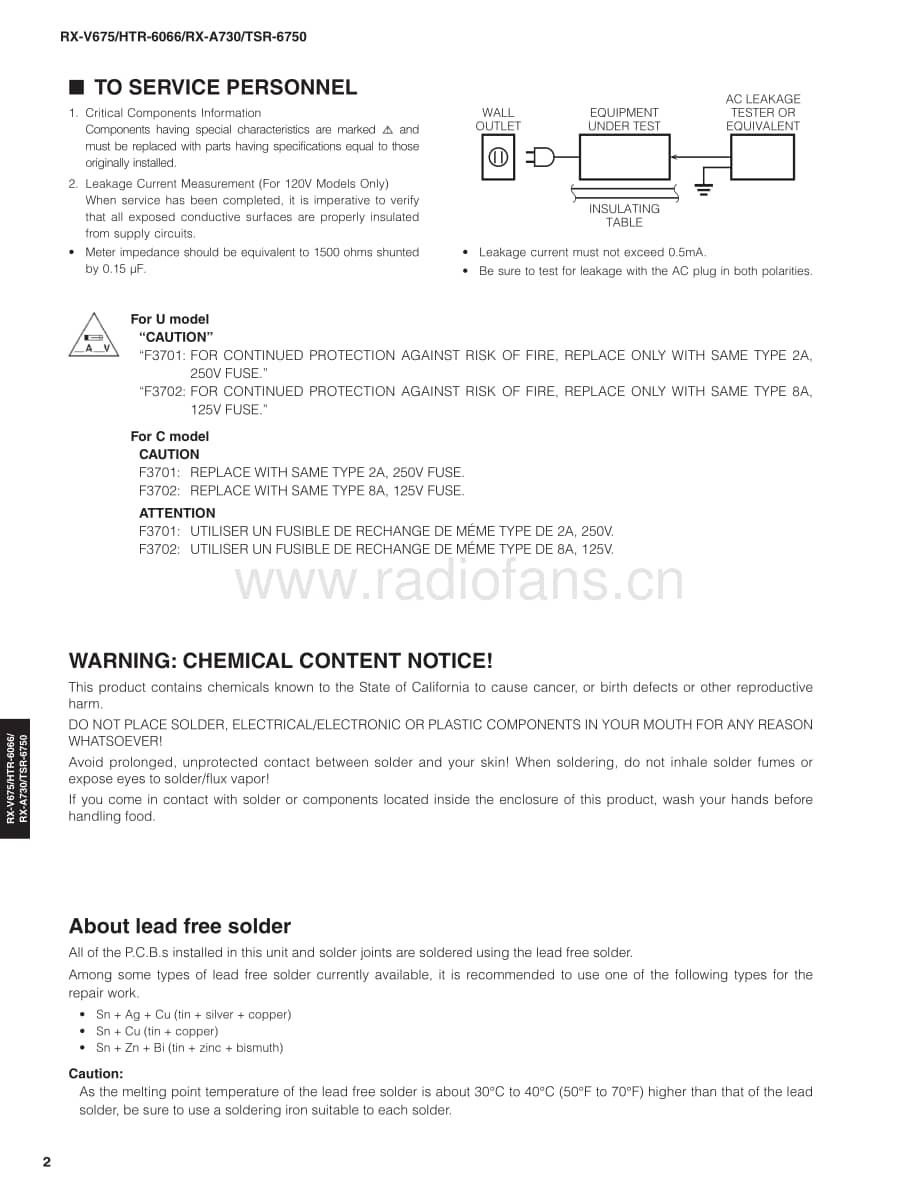 Yamaha-TSR-6750-Service-Manual电路原理图.pdf_第2页