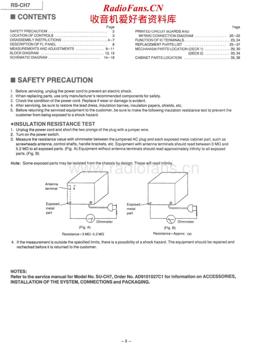 Technics-RSCH-7-Service-Manual电路原理图.pdf_第2页