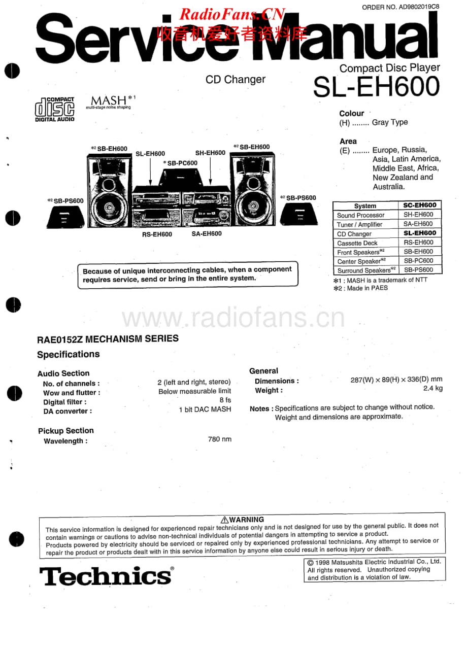 Technics-SLEH-600-Service-Manual电路原理图.pdf_第1页