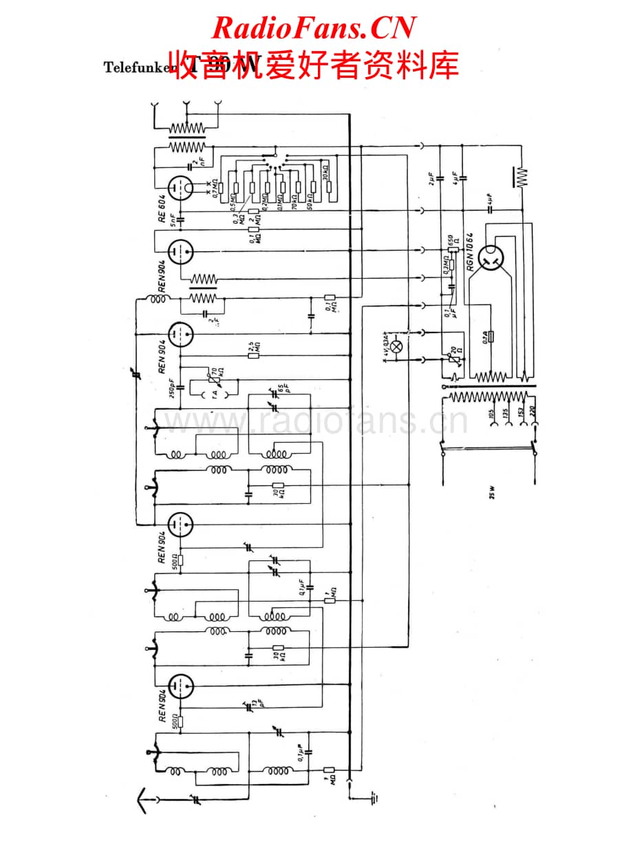 Telefunken-T90-W-Schematic电路原理图.pdf_第1页