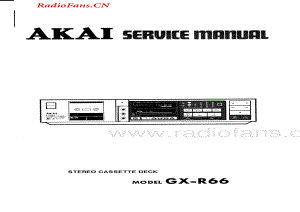 Akai-GXR66-tape-sm维修电路图 手册.pdf