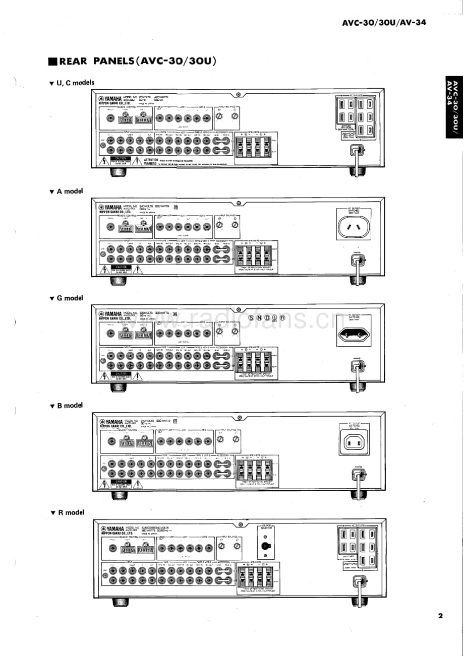 Yamaha-AVC-30-U-Service-Manual电路原理图.pdf_第3页