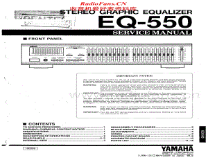 Yamaha-EQ-550-Service-Manual电路原理图.pdf