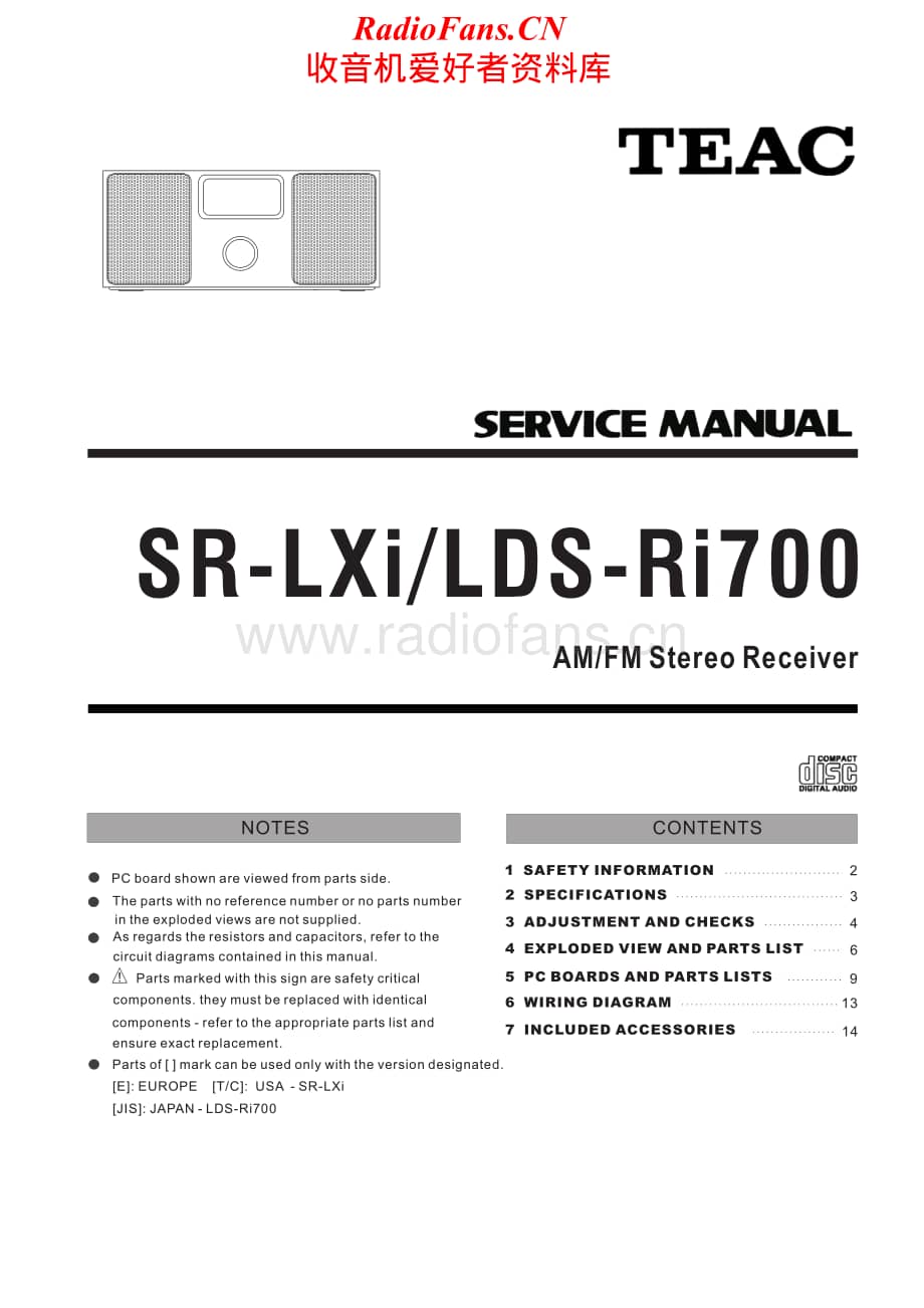 Teac-LDS-Ri700-Service-Manual电路原理图.pdf_第1页