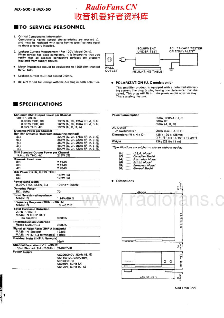 Yamaha-MX-50-Service-Manual电路原理图.pdf_第2页