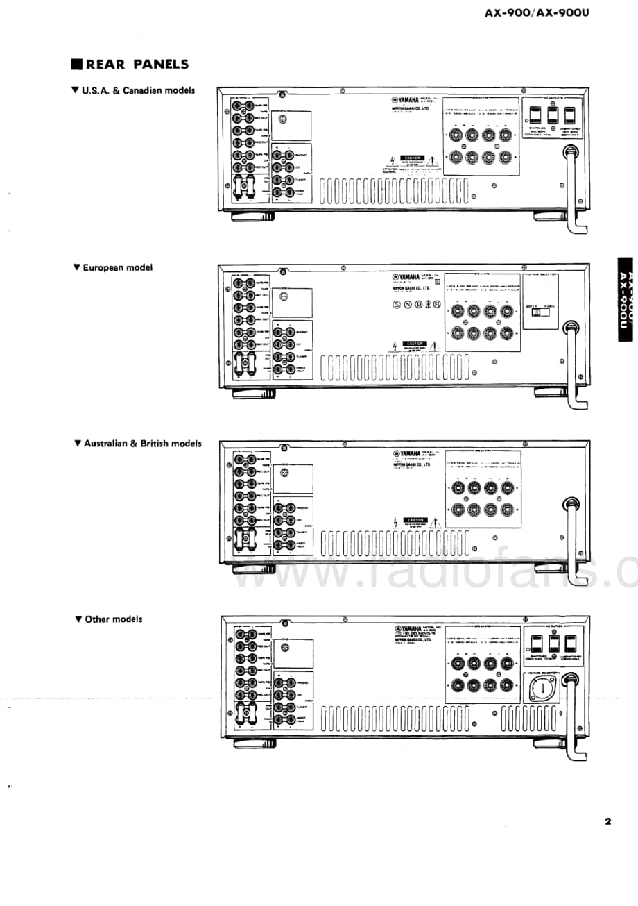 功放/音响/收扩 yamaha yamaha-ax-900-service-manual电路原理图.