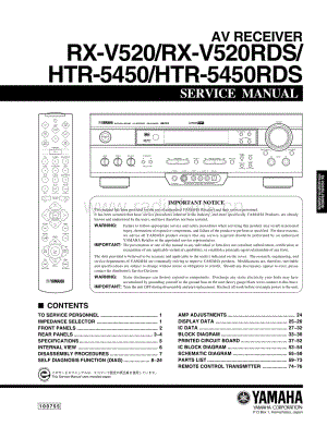 Yamaha-RXV-520-Service-Manual电路原理图.pdf
