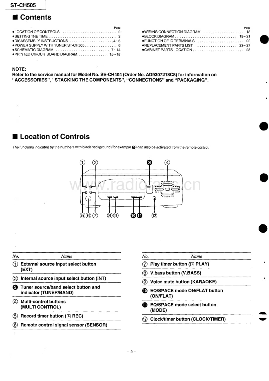 Technics-STCH-505-Service-Manual电路原理图.pdf_第2页