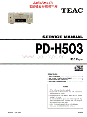 Teac-PD-H503-Service-Manual电路原理图.pdf