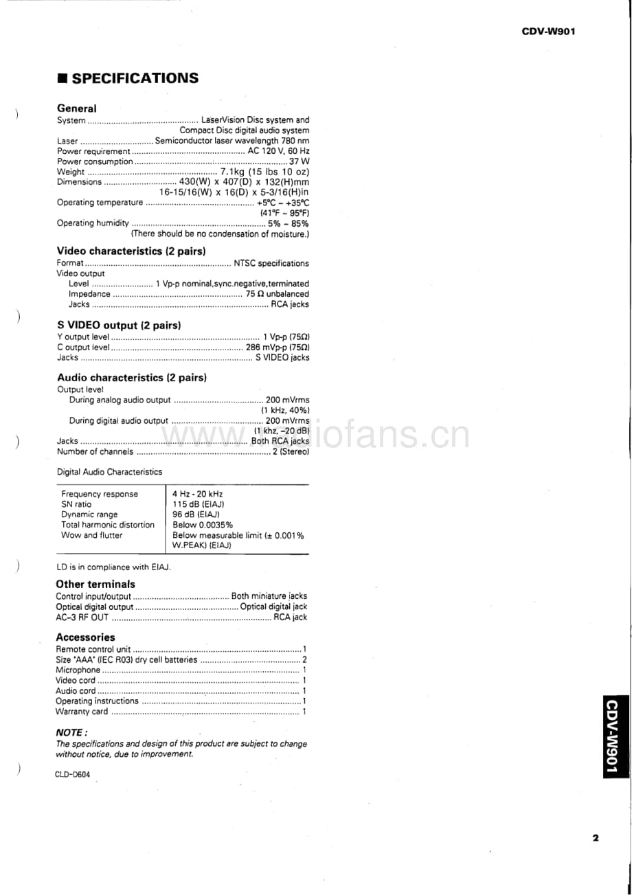 Yamaha-CDVW-901-Service-Manual电路原理图.pdf_第3页