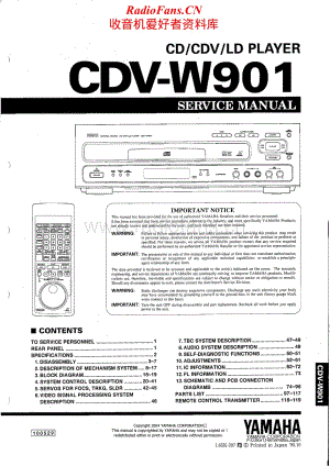 Yamaha-CDVW-901-Service-Manual电路原理图.pdf