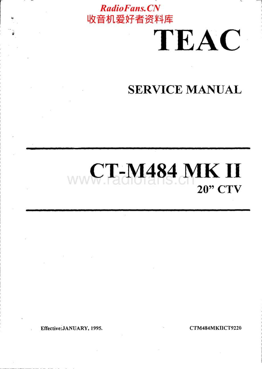 Teac-CT-M484-Mk2-Service-Manual-2电路原理图.pdf_第1页