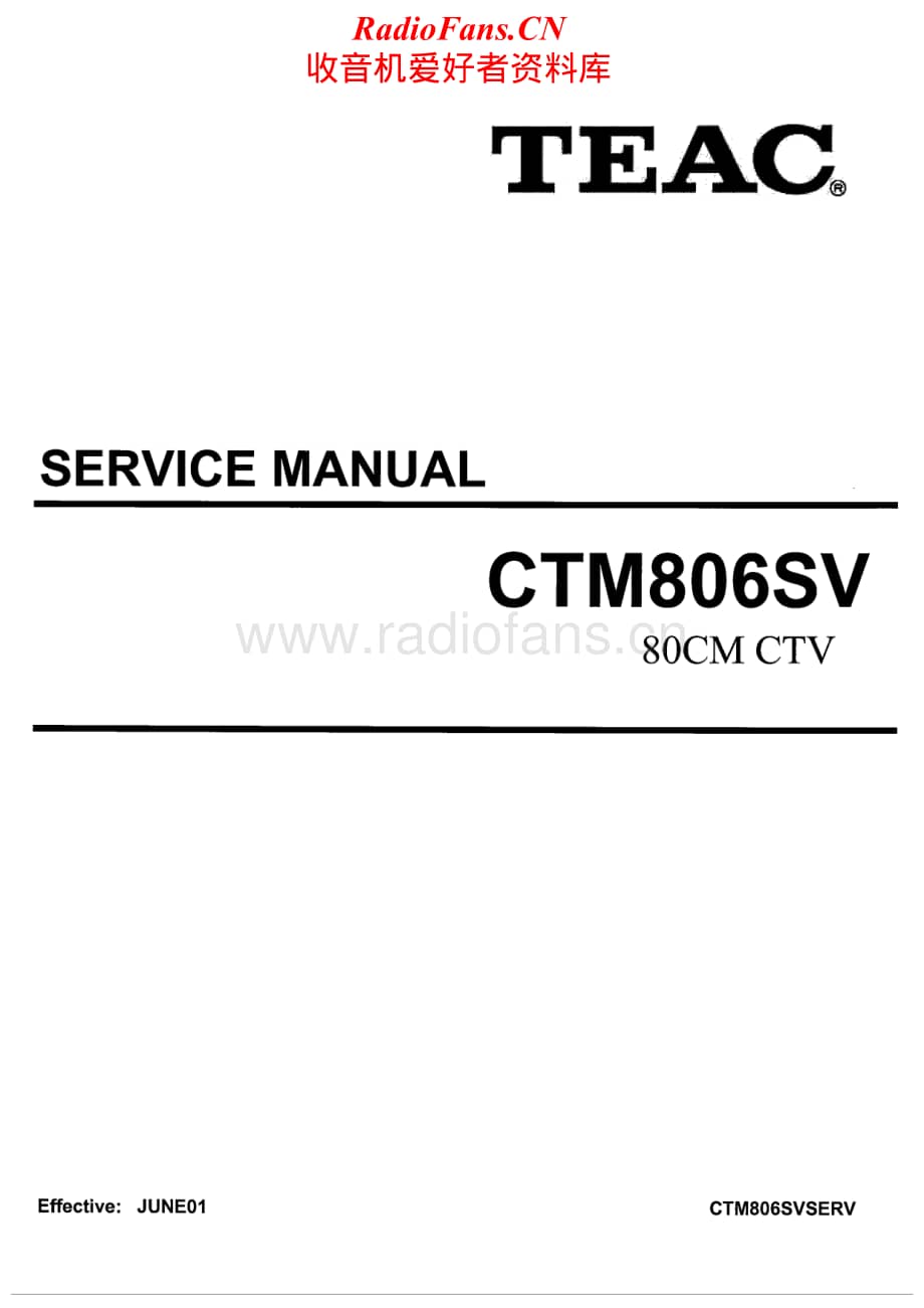 Teac-CT-M806-SV-Service-Manual电路原理图.pdf_第1页