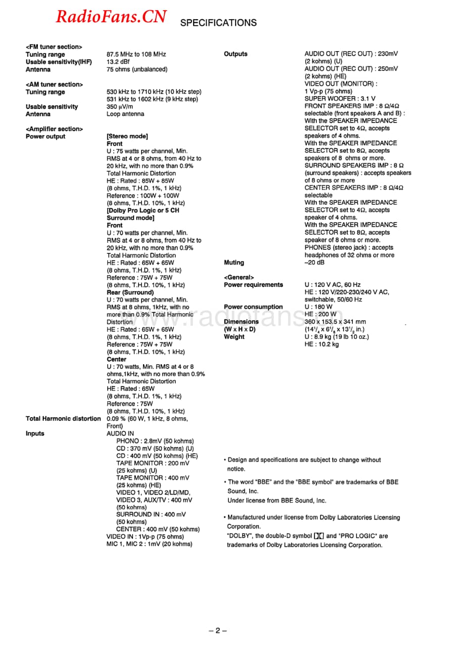 Aiwa-AVDV500-avr-sm维修电路图 手册.pdf_第2页