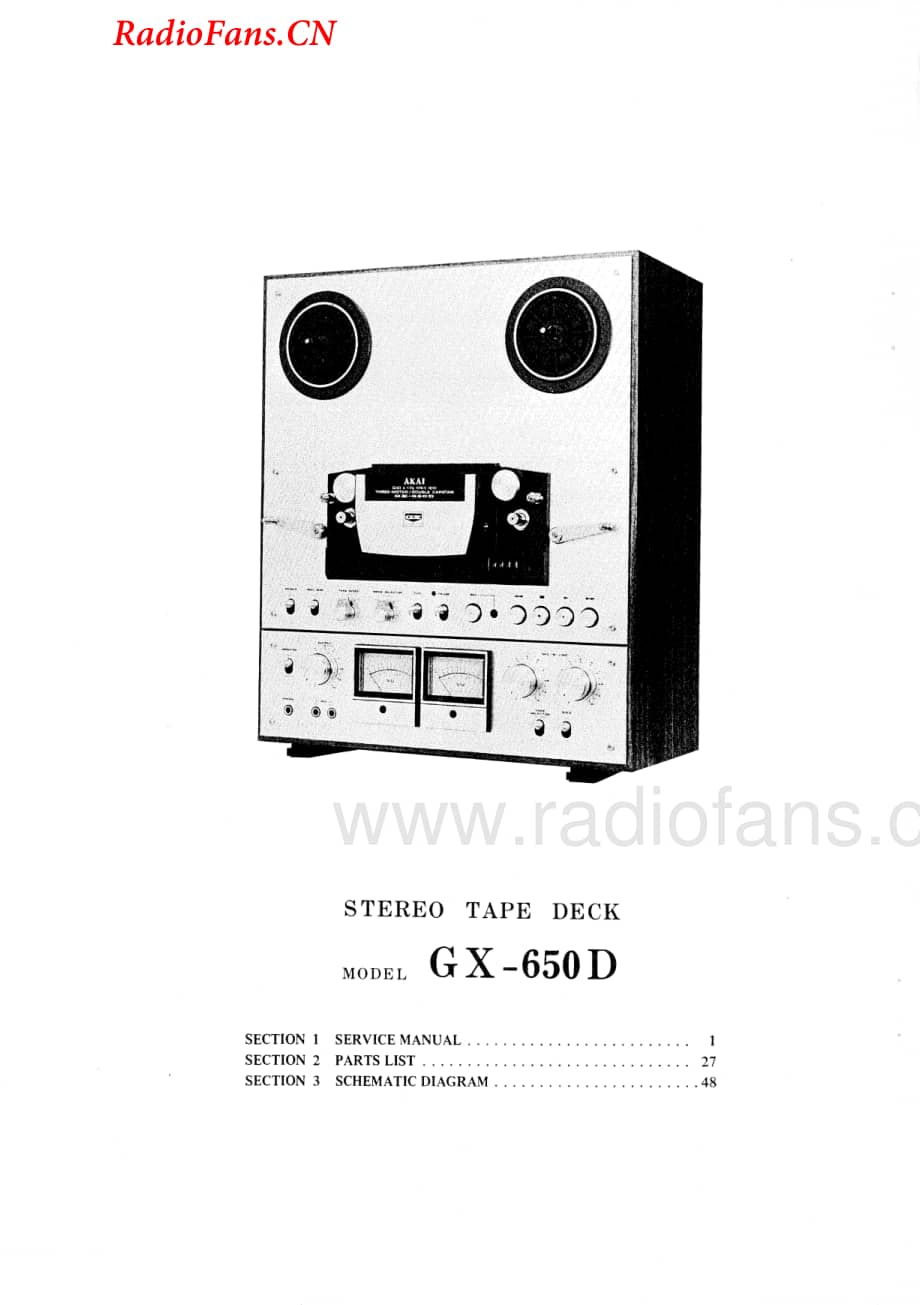 Akai-GX650D-tape-sm维修电路图 手册.pdf_第2页