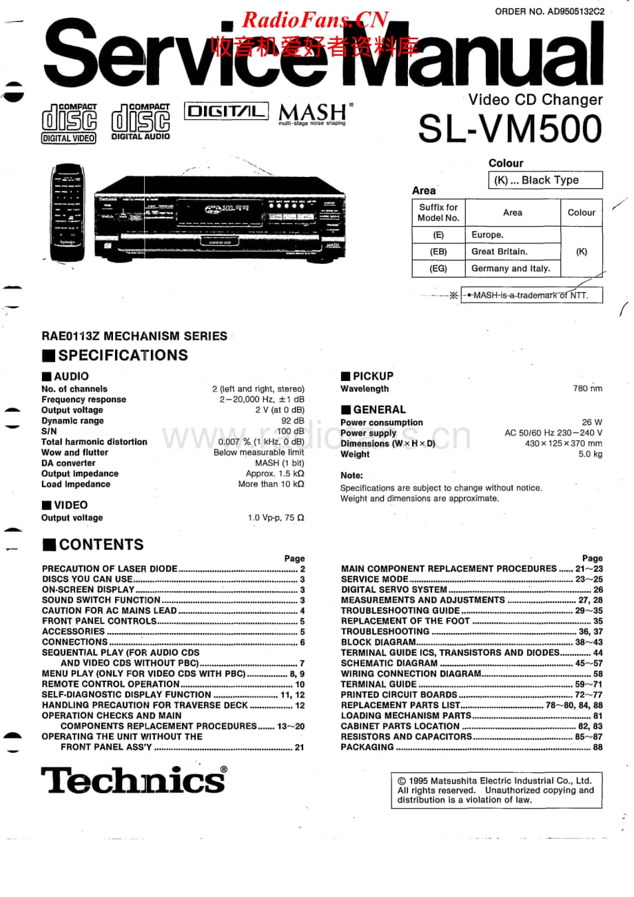 Technics-SLVM-500-Service-Manual电路原理图.pdf_第1页
