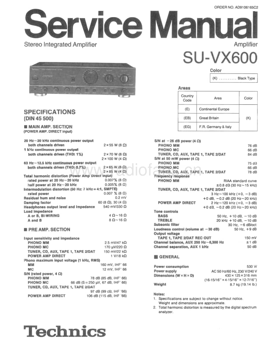 Technics-SUVX-600-Service-Manual电路原理图.pdf_第1页