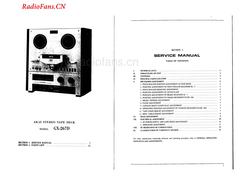 Akai-GX267D-tape-sm维修电路图 手册.pdf_第2页