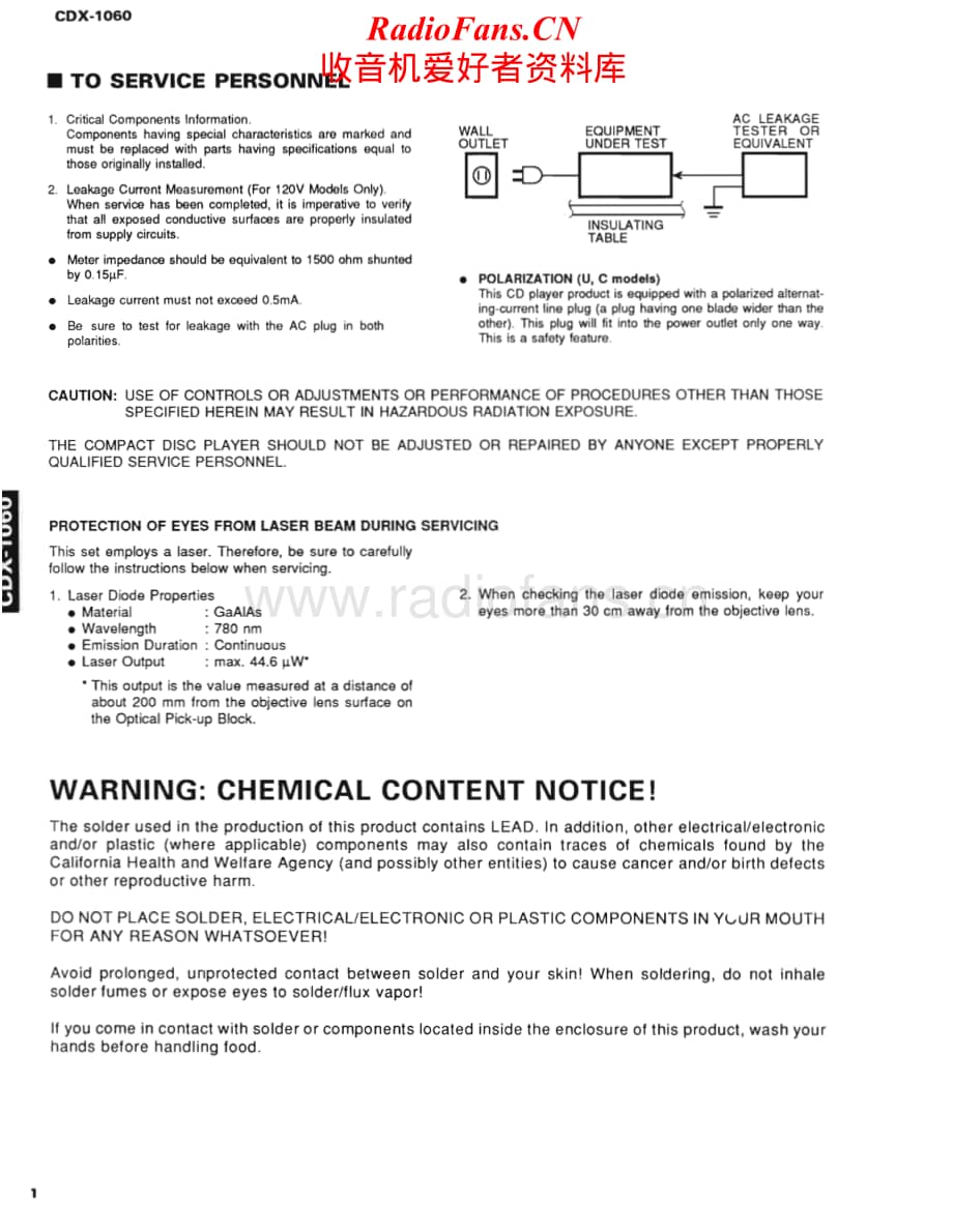 Yamaha-cdx-1060-Service-Manual电路原理图.pdf_第2页