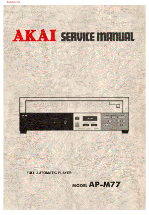 Akai-APM77-tt-sm维修电路图 手册.pdf