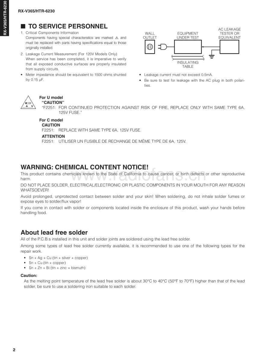 Yamaha-RXV-365-Service-Manual电路原理图.pdf_第2页