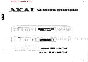 Akai-PRA04-pre-sm维修电路图 手册.pdf