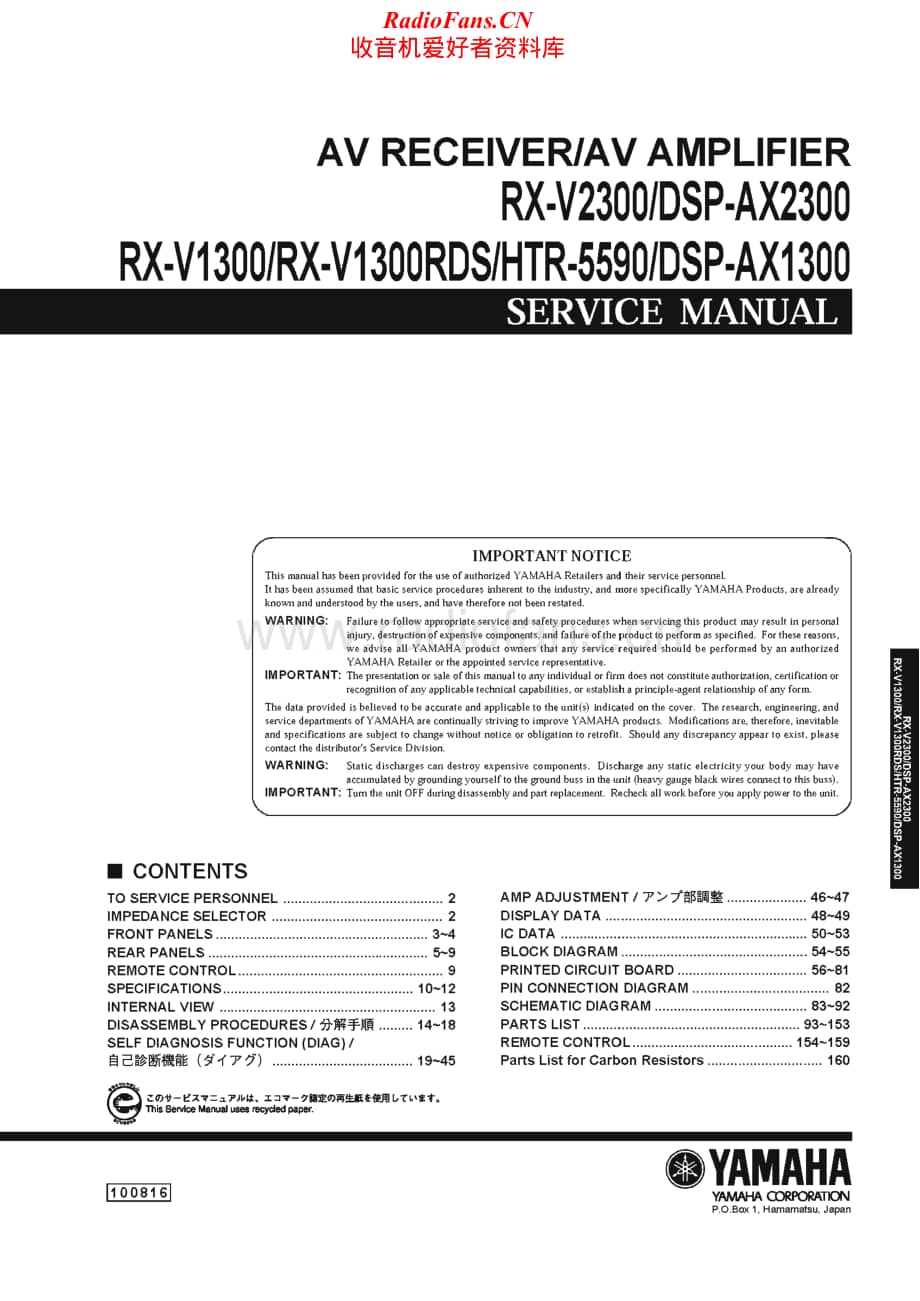 Yamaha-HTR-5590-Service-Manual电路原理图.pdf_第1页