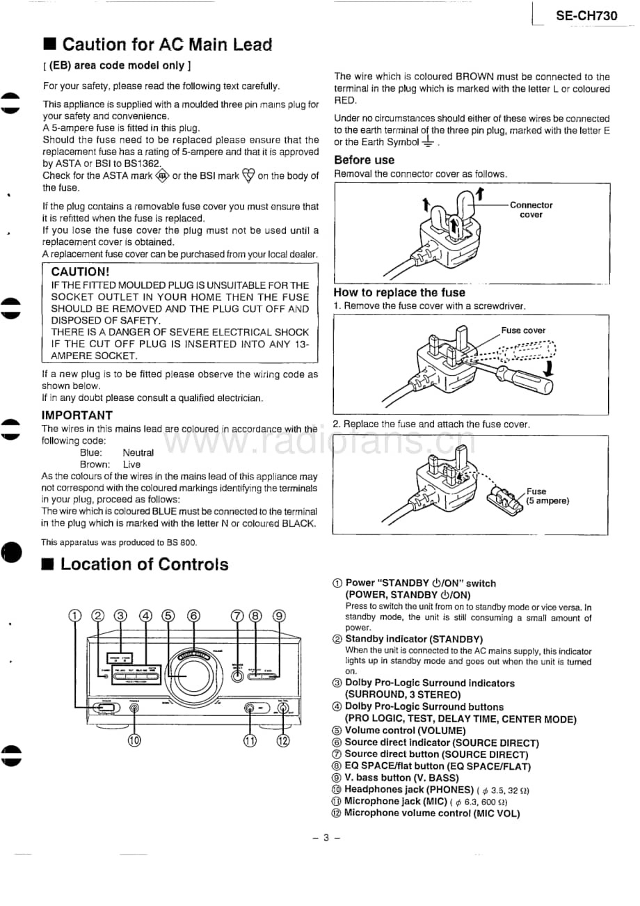 Technics-SECH-730-Service-Manual电路原理图.pdf_第3页