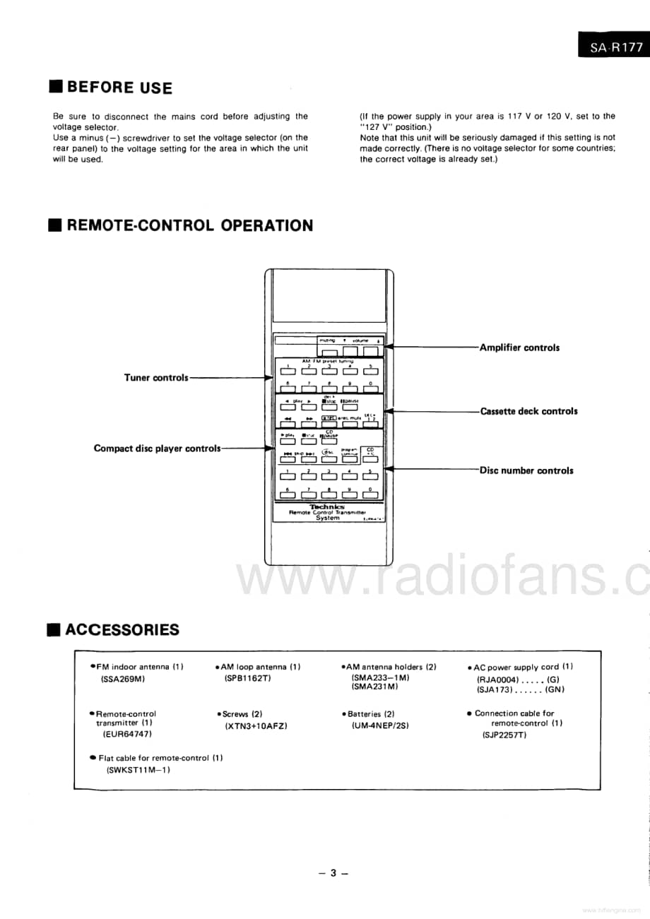 Technics-SAR-177-Service-Manual电路原理图.pdf_第3页