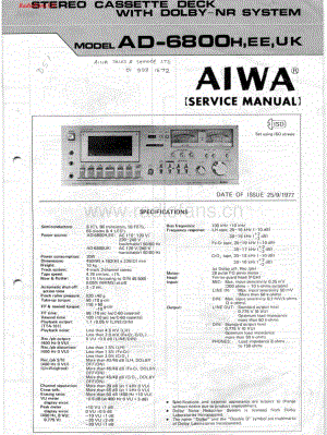 Aiwa-AD6800-tape-sm维修电路图 手册.pdf