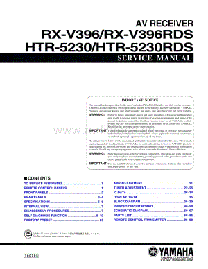 Yamaha-RXV-396-Service-Manual电路原理图.pdf