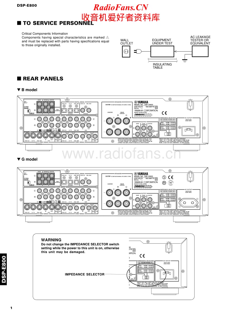 Yamaha-DSPE-800-Service-Manual电路原理图.pdf_第2页