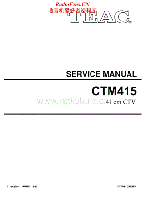 Teac-CT-M415-Service-Manual电路原理图.pdf