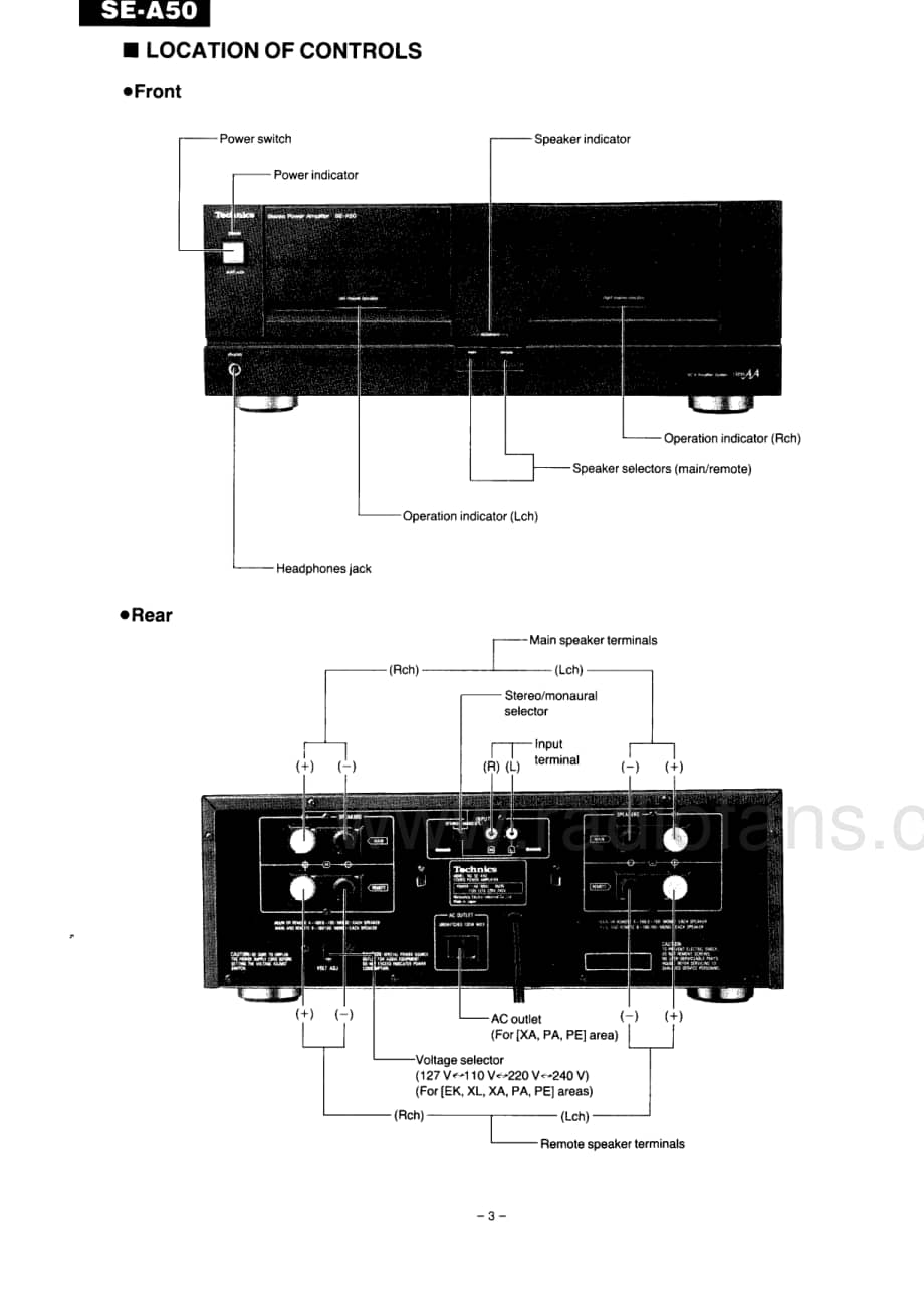 Technics-SEA-50-Service-Manual电路原理图.pdf_第3页