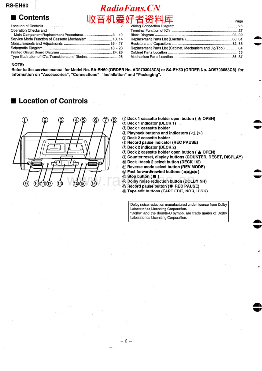 Technics-RSEH-60-Service-Manual电路原理图.pdf_第2页