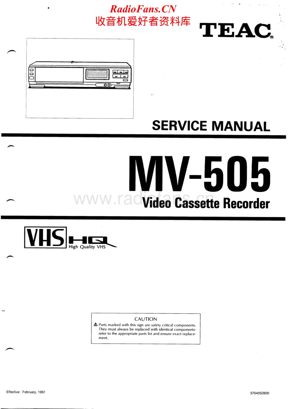 Teac-MV-505-Service-Manual电路原理图.pdf_第1页