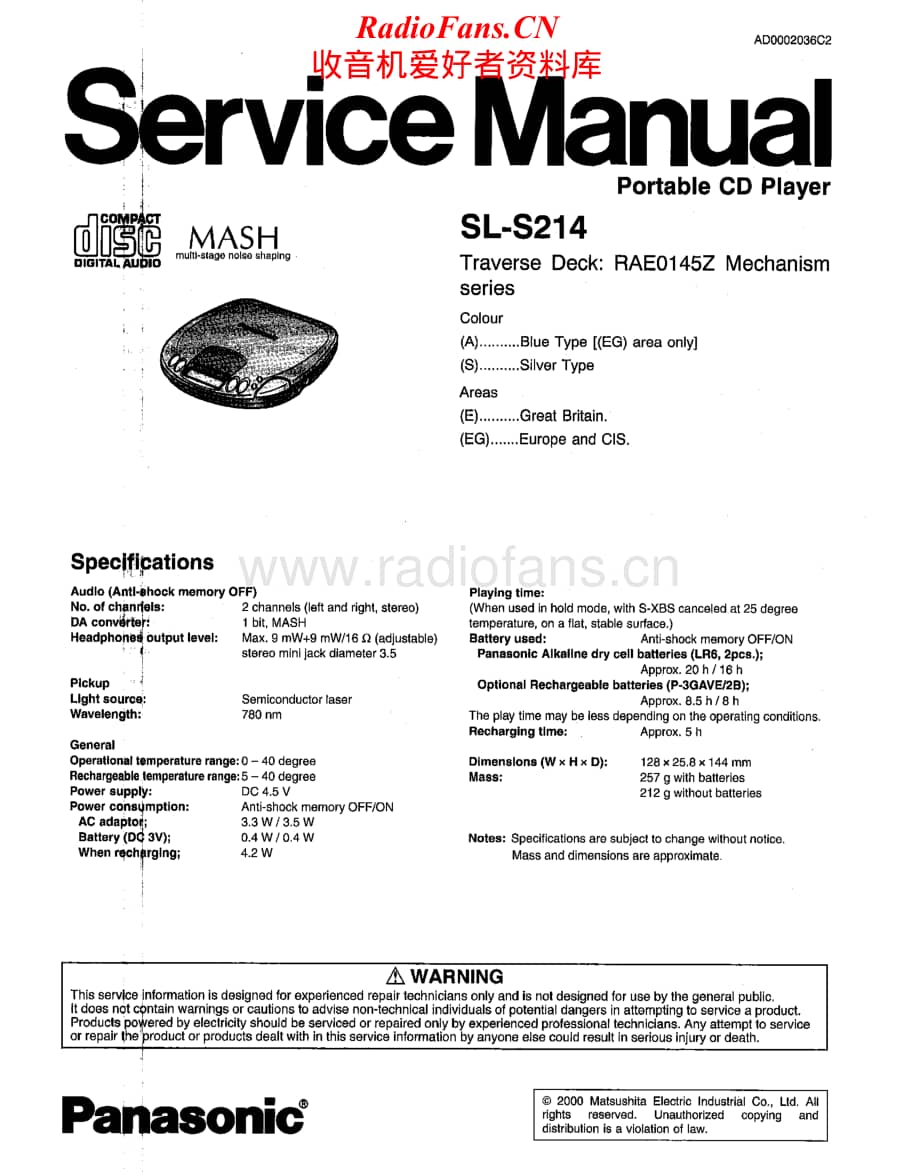 Technics-SLS-214-Service-Manual电路原理图.pdf_第1页