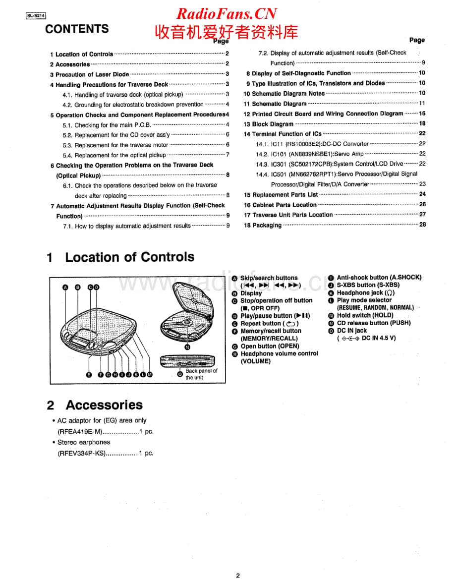 Technics-SLS-214-Service-Manual电路原理图.pdf_第2页