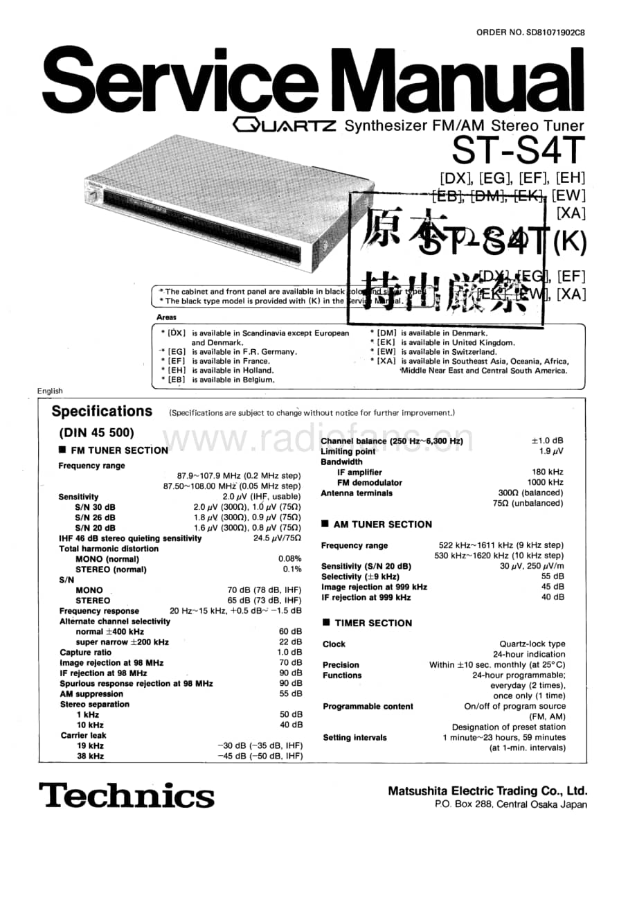 Technics-STS-4-T-Service-Manual电路原理图.pdf_第1页