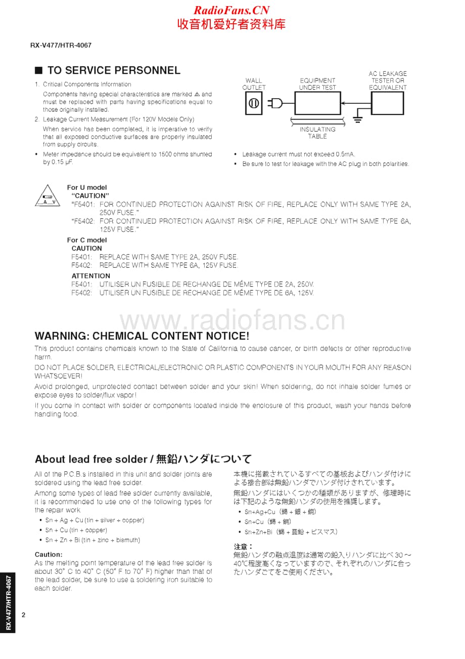 Yamaha-HTR-4067-Service-Manual电路原理图.pdf_第2页