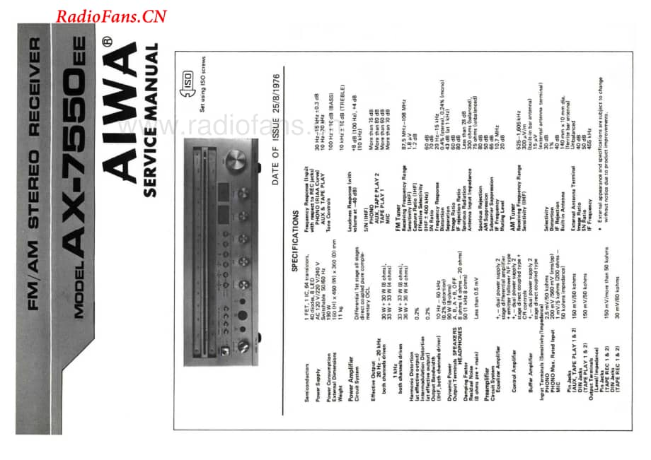 Aiwa-AX7550-rec-sm维修电路图 手册.pdf_第1页